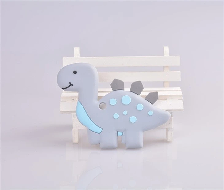 New Custom Baby Teething Chew Toys Baby Toys Animals Cartoon Teether Pendant BPA Free Silicone Teether